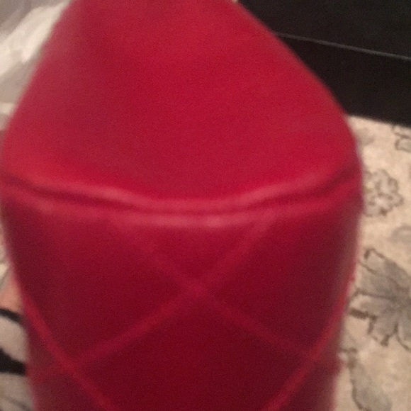 Authentic Chanel Red Leather Clutch - Picture 8 of 8